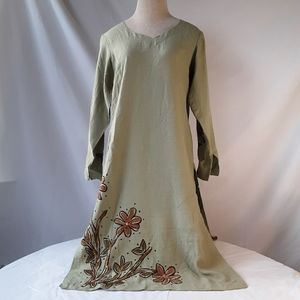 Embroidered Relaxed Fit Dress